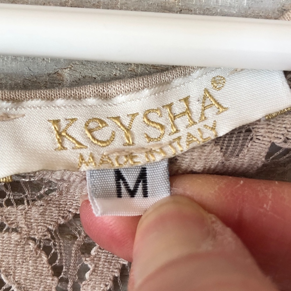 Keysha Silk Ruffle Maxi Dress Lace top - Picture 12 of 13